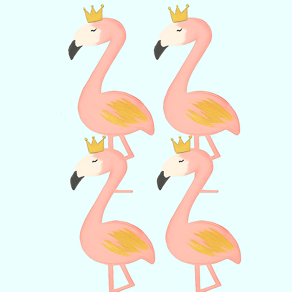 Four flamingos (Subscriber)